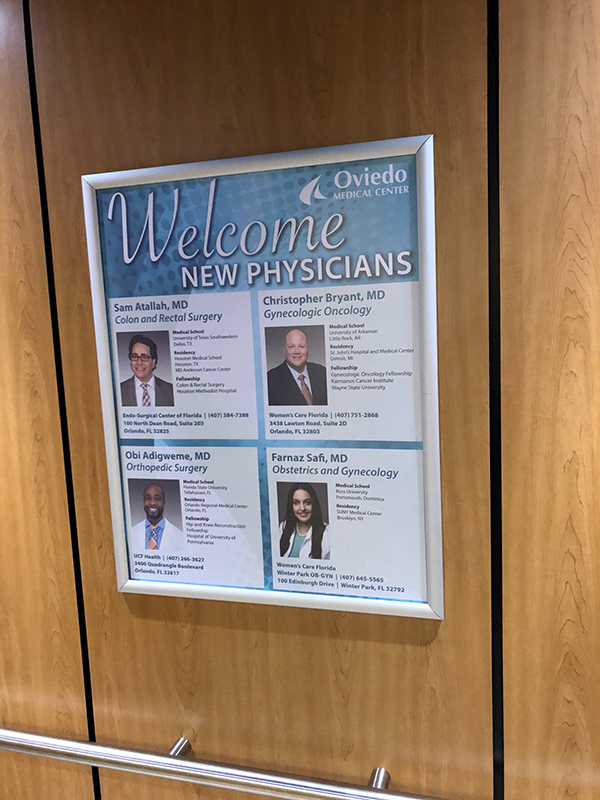 Oviedo Medical Center new physicians sign